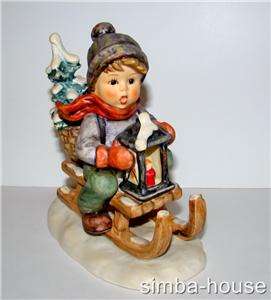 HUMMEL RIDE INTO CHRISTMAS Goebel Figurine #396 TMK5  