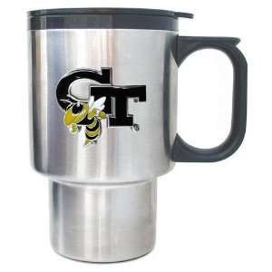  Georgia Tech Yellow Jackets Stainless Travel Mug   NCAA 
