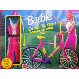  Barbie Dress N Go Mountain Bike Set w Trendy Fashion 