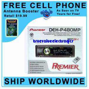 PIONEER DEH P480MP PREMIER CD/ MULTI CD CONTROL  
