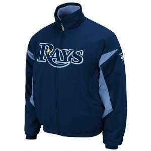 MLB Tampa Bay Rays Long Sleeve Lightweight Full Zip Thermabase Premier 