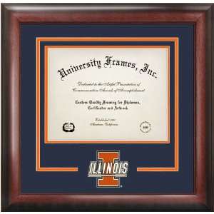 University of Illinois Spirit Diploma School Logo Frame  