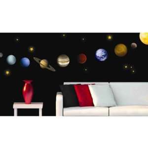 Solar System Peel and Stick Wall Decals   9 Realistic Large Graduated 