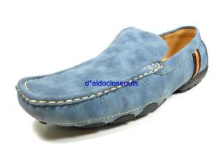 Mens Plain Blue Fashion Italian Style Driving Moccasins Loafers Shoes 