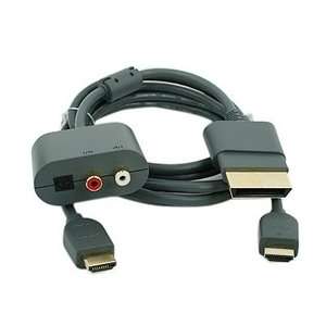 NEW HDMI Cable + RCA Audio Adapter Dongle for XBOX 360  