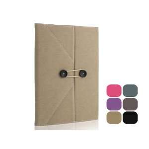  Envelope Button Clip PU leather case pouch for ipad 2 