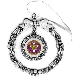  Chi Psi Pewter Holiday Ornament