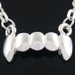 N148A Gothic Punk Little Vampire Fang Teeth Necklace  