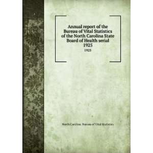  Annual report of the Bureau of Vital Statistics of the 
