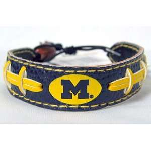  Michigan Wolverines Team Color Football Bracelet Sports 
