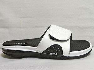 Nike Air Lebron Slide Sandal Slipper Slide Black White Men Sz  