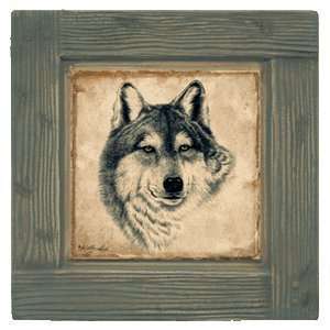  Wolf Ambiance Coaster Set   Lodge