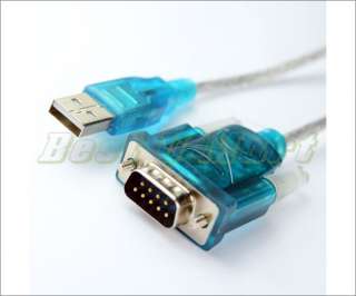 2pcs New USB 2.0 TO RS232 SERIAL DB9 9 PIN ADAPTER CABLE US LOT  