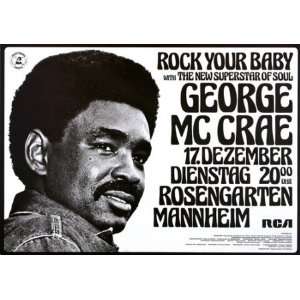  George McCrae   Rock Your Baby 1974   CONCERT   POSTER 