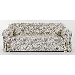 Toile Print Sofa Slipcover  