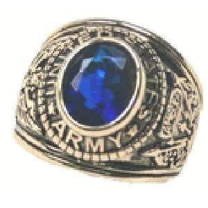 M 238 Simulated Sapphire Blue Ring UNITED STATES ARMY 