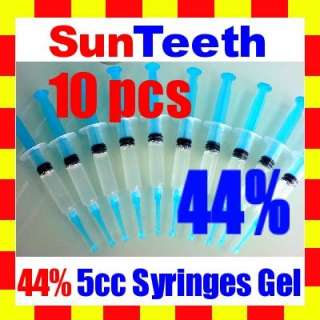 10pcs 44% Teeth Whitener Tooth Gel Whitening Syringes  