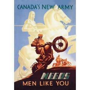 Exclusive By Buyenlarge Canadas New Army Men Like You 12x18 Giclee 