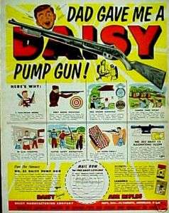 1956 Daisy BB Pump Gun Western Scouts Toy Air Rifle AD  
