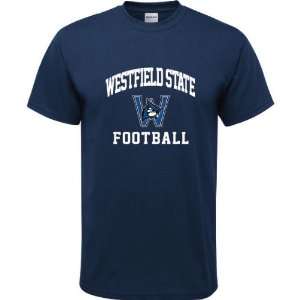   State Owls Navy Youth Football Arch T Shirt