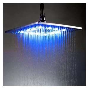 10 Inch Brass Shower Head with Color Chaning LED Light 