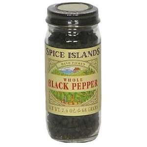 Spice Island, Pepper Black Whole, 2.4 OZ  Grocery 