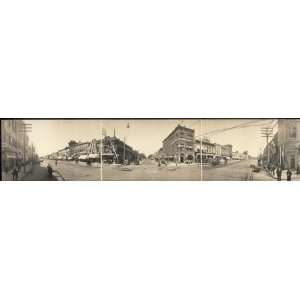   Panoramic Reprint of Ottawa, Kans., 2nd and Main Sts.