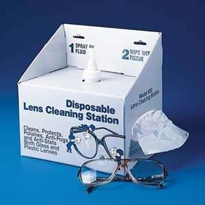  Station,Disposable Lens Cleaning, Qty of 3 Health 