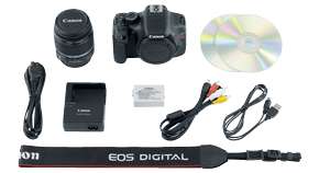 Canon EOS Rebel T3i DSLR Camera + 18 55 Lens + 8GB + Case & More   USA 