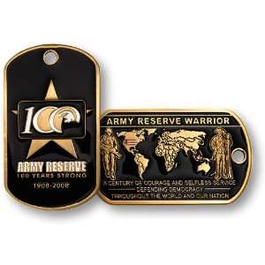 Army Reserve 100 Years Dog Tag 