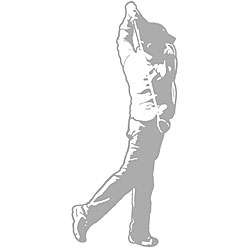 Golfer Sudden Shadows Wall Decal  
