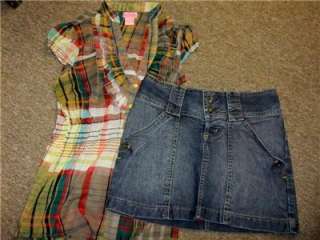 Girls Sz 14/16 Lot Jeans Shorts Gauchos Tops Skirts South Pole Dickies 