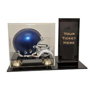  San Diego Chargers Mini Helmet and Ticket Display Case Sports 