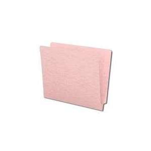  End Tab File Folder, Pink, Letter Size, 14 pt, Reinforced 