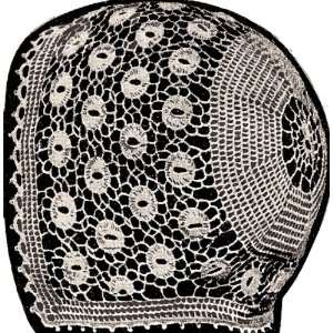 Vintage Crochet PATTERN to make   Antique Baby Cap Hat Bonnet in Tiny 