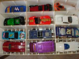 Vintage Hot Wheels Collectors Race Case with 15 Hot Wheels Cars 