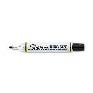 com Sharpie King Size Permanent Marker, Chisel Tip, Black, 12 Markers 