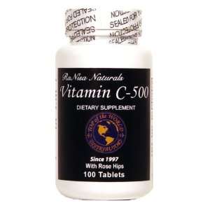  RaNisa Naturals Vitamin C 500, 100 Coated Tablets Health 