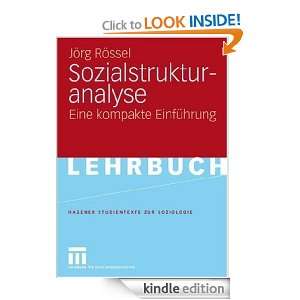 Sozialstrukturanalyse (Studientexte zur Soziologie) (German Edition 
