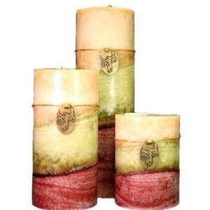  ACheerfulCandle F66 106 6 in. x 6 in. Round Fuze Vineyard 