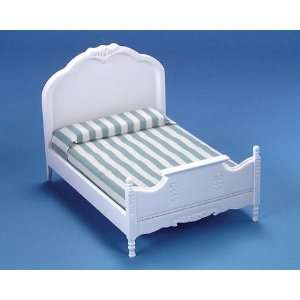  Dollhouse Miniature Double Bed 