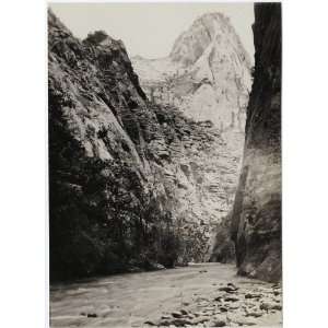   Reprint The Narrows at the head of Zion Canyon. 1903