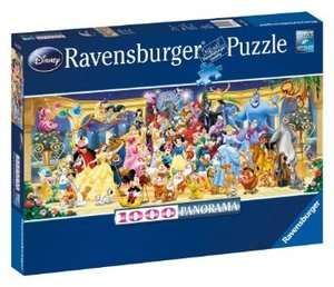 DISNEY CHARACTERS PANORAMA 1000 PIECE JIGSAW PUZZLE NEW 4005556151097 