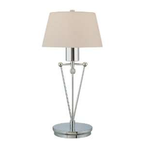 Lite Source LS 21049C/FRO Tiziano Table Lamp, Chrome with Frost Glass 
