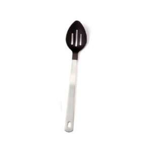 FocusFoodService 8074 13.25 in. L Slotted Serving Spoon   Black   Pack 