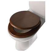 Tesco Wooden Toilet Seat   Walnut Effect