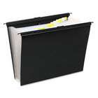 GBC Slidebar File with Expanding 13 Pockets, Poly, Letter, Black