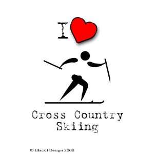  I Love Cross Country Skiing Pack of 20 Small Gift Tags 6 