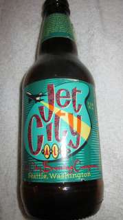 Empty Jet City Ale 12 oz. Glass Bottle Seattle  