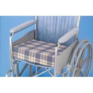  Foam Wedge Wheelchair Cushion   Plaid 16   16 x 18 x 4 